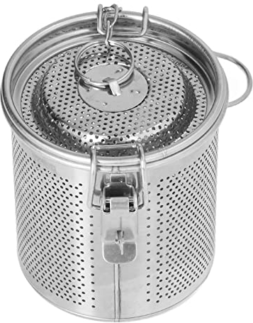 Edelstahl-Gewürzbeutel, Tee-Ei, Mehrzweck-Gewürzfilter, Gewürzsieb, Gewürz-Gewürzsieb für Soßensuppe, Geschmack, Gewürzteekugelsiebe, Teesiebfilter (0,7 l)