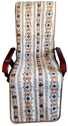 Alpenwolle Sesselschoner Anti-Rutsch 100% Wolle, 50 x 200 cm - Farben und Muster (Norwegen)
