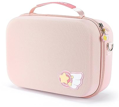 GeekShare Switch Carrying Case Large Travel Case for Switch/OLED with 16 Game-Card Slots for Switch Console, Pro Controller, Dock and Accessories - Star Wings Series