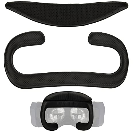 VR-Gesichtskissen-Abdeckung,Gesichts-Interface-Pad für Pimax Vision 8K/5K, Brillen Licht Blocking Schaumstoff Leder Gesicht Pad Ersatz Zubehör für Virtual Reality Gaming VR Headset