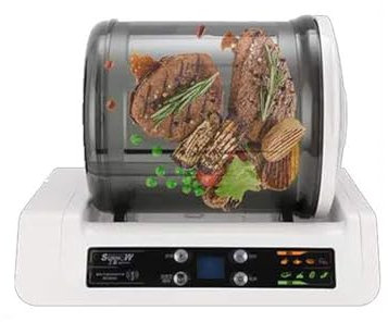 XCSCUK Macchina per marinare sottovuoto, Macchina per marinare Alimenti elettrica Commerciale da 5 Litri, barile per marinare Verdure con Timer, Adatta per la Cucina