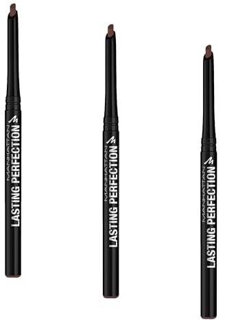 Manhattan Lasting Perfection Lipliner, Fb.94 F Penny Brown, langanhaltender und deckender Konturenstift, 2 g (Packung mit 3)