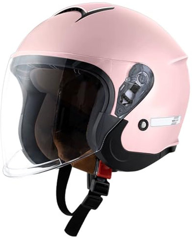 retrò Casco Scodella Portatile Mezzi Caschi Jet, Mezzo Casco da Motociclista Vintage Caschi Caschi Casco A Scodella Scooter Motorino ECE Omologato Mezzo Elmetto da Moto retrò