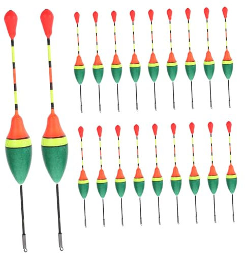 WOONEKY 20pcs Sea Fishing Floats Carp Fishing Buoys Float Tackle Bright Colors