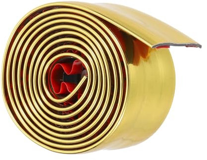QUARKZMAN Moulure Murale, 3Ft x 1.2 Pouce Protège-Coins PVC Et Bande De Joint Pour Bord De Table Cadre De Porte Plinthe Pour Carrelage Et Bords De Mur ornementation Domicile Or