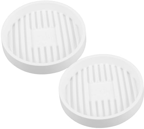 IWOWHERO 2pcs Toilet Plunger Pad Plastic Plant Coaster Drip Tray Saucer for Bathroom Indoor Plants Drainage Mat