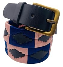 Generisch Argentinischer Gürtel Handgefertigt Leder Gürtel Herren Damen Premium Unisex Schwarz Leder Bestickt Designer Polo Belt Gaucho Belt Schnalle im Antikstil (M= 80, 85, 90, 95)