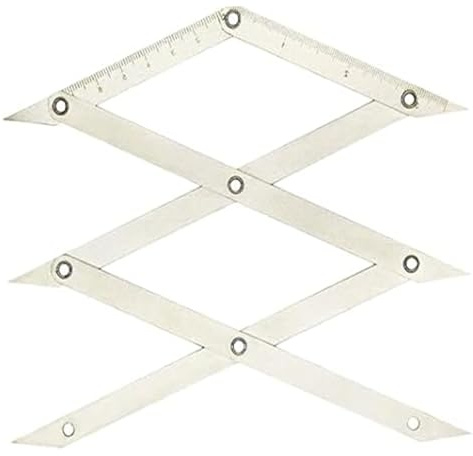 Picket Master Pro 4-Point Center Precision Measuring Instrument, Stainless Steel Circular Center Measuring Instrument Marking Tool for Welding and Woodworking, Equidistance Divider 1PCS