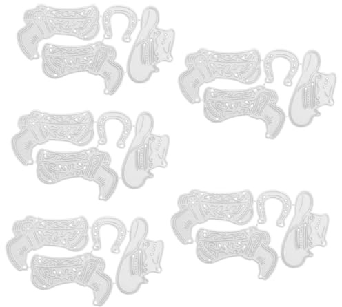 Gadpiparty 5 Set Fustellper Cutting Die Diy Stencil per Embossing per Scrapbooking e Decorazioni Artigianali