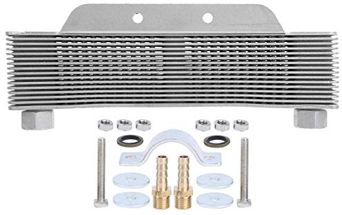Motorcycle Oil Cooler 16 Row | Universal Aluminum Radiator for 125CC to 250CC Motors | ATV & Off - Road Motorcycle Unit Cooling System | Reduces Oil Temperature by 30-40℃