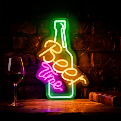 Premium Neon Schild Personalisiert mit Hochwertiger LED Schild Technologie – Energieeffiziente und Stilvolle Leuchtreklame für Wandmontage in Bars, Home Bars, Clubs, Restaurants, Geschäften un