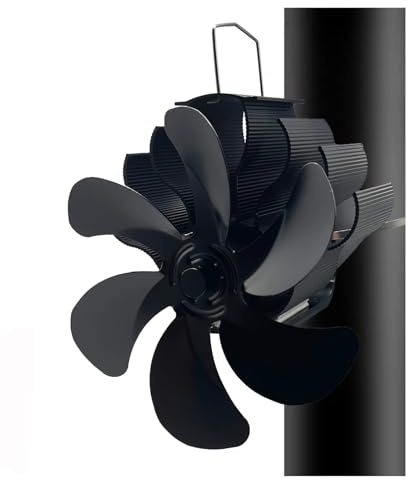 Ventilatore For Stufa Alimentato A Calore, Ventilatore For Camino Con Canna Fumaria, Ventilatori For Stufa A Legna Non Elettrici, Ecofan Silenzioso For Stufa A Gas/ceppi/pellet