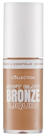 Collection Cosmetics Soft Glow Liquid Bronzer, Long-lasting Sculpted Effect, Buildable & Ultra-blendable Pigment, 5ml, Light