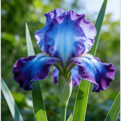 Rizomi di iris Resistenti Perenni, Bassa Manutenzione, Resiliente | Spettacolare, Bellissimi e colorati per il tuo giardino-6 Rizomi-d