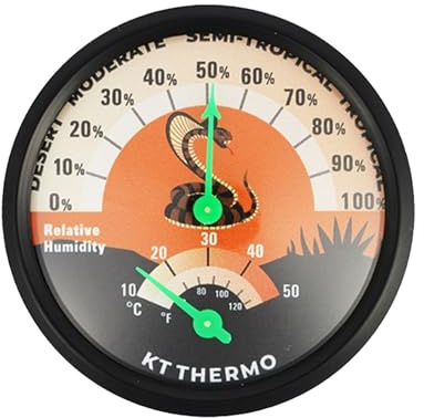 Stable Reptiles Temperature & Trackings ABS Thermometers & Hygrometer Designs for Enthusiasts & Professional High Precisions Sensors for Reptiles