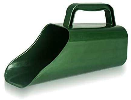 Bestevery Pala multiuso da giardino per lo spostamento del compost, piantare, invasare, scavare, cibo per uccelli per animali domestici, spargimento del sale; plastica verde, manico ergonomico, corpo