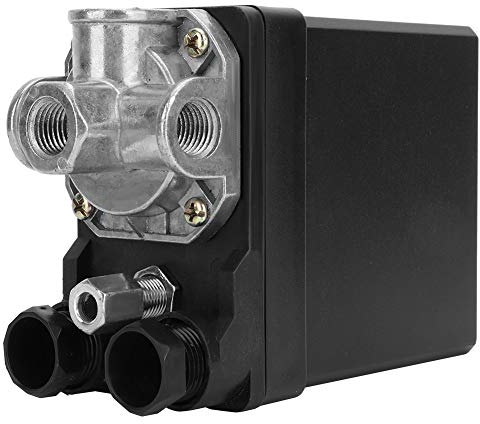 ViaGasaFamido Druckschalter 3-Phasen 4-Loch, vertikales Steuerventil G1/4 für pneumatische Luftkompressoren, 380V