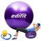 EDIFIT, Gymnastikball, 55, 65 und 75, Pezziball, Einschließlich Inflator, Pilates Ball, Sitzball, Pilates, Yoga Ball, Gymnastik (65cm, Violett)