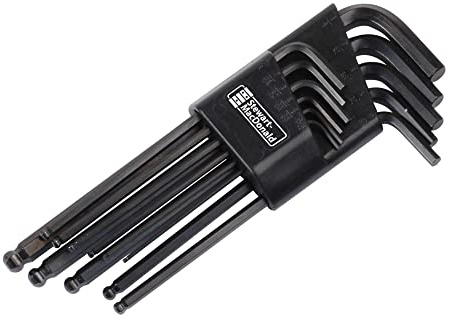 StewMac Set de 11 Llaves Allen Esféricas Pulgadas