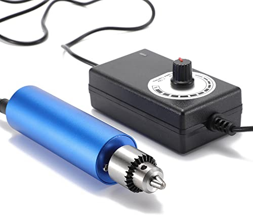 DAZZLEEX Set di trapani elettrici a mano, Set di trapani elettrici a mano, Mini trapano rotante elettrico per legno, plastica, acrilico