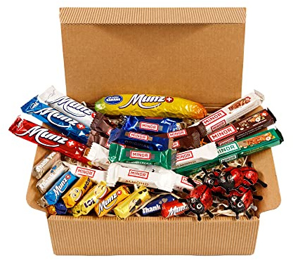 GUSTONE. Geschenk-Set L 42 Stück Munz & Minor Schweizer Schokolade ca. 350g