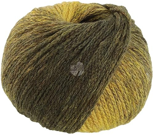 LANA GROSSA Cool Merino Degrade | Leichtes Kettengarn aus klassischer Merinowolle | Handstrickgarn aus 90% Schurwolle (Merino) & 10% Polyamid | 50g Wolle zum Stricken & Häkeln | 150m Garn FB 301