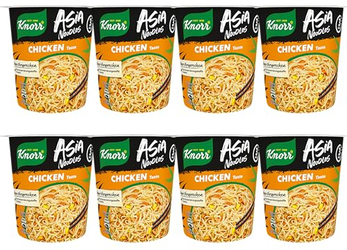 Knorr Asia Noodles Instant Nudeln Chicken Taste leckere asiatische Nudeln fertig in nur 3 Minuten 65 g