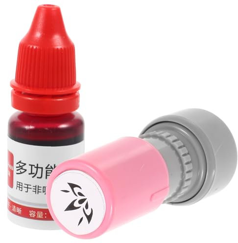 Operitacx 1 Satz Rotes Blumensiegel graceling dirndl elegant shine bright tattoo stempel dekoration party funky Make-up-Stempel Gesichtsstempel für Tanz-Make-up Multifunktionsstempel Plastik