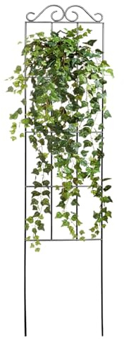 Supporti per piante da giardino – graticcio nero da giardino | graticcio per piante rampicanti | Pannello da parete in metallo per esterni | Supporto per piante d'appartamento ampiamente usato |
