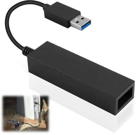 Hemlosk PS5 VR Kamera Adapter für PSVR, Kompatibel mit PS4 Kamera V1/V2 | USB Konverterkabel für Playstation 5, PS5 VR Adapterkabel, Hochgeschwindigkeitsdatenübertragung