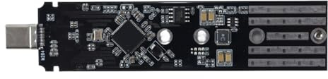 Ausi Adaptador M.2 a USB C, protocolo dual, M.2 NVME, disco duro SATA USB 3.1 Gen 2, 10 Gbps, USB a NVME PCI-E SSD para carcasa SSD 2280, 2260, 2242 y 2230, RTL9210B