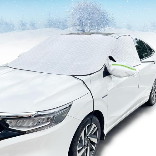 Protector para Parabrisas, Protector Parabrisas Hielo Nieve, Funda Plegable Parabrisa Delantero, De con Magnético, Universal Impermeable Rayos UV