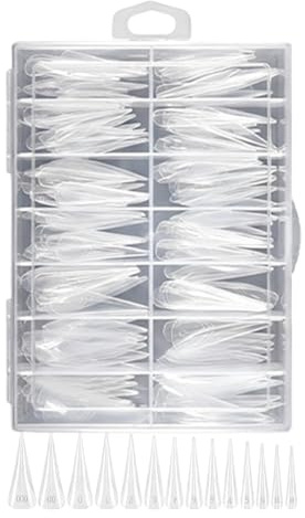 Patifirst nagelformer för förlängning, blandade sprickresistenta – gel nagelspetsar former, för hemsalong vardagskläder nybörjare kvinnor mamma flickvän proffs