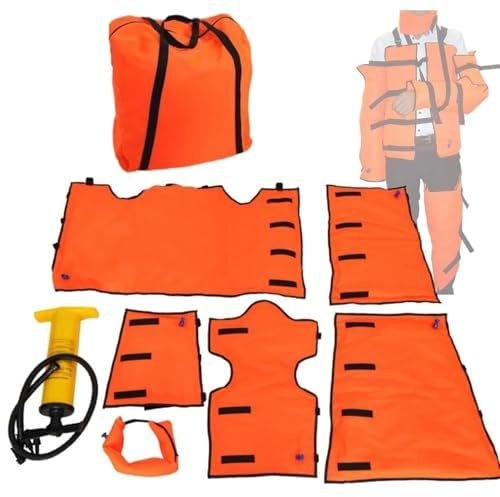 Set di Stecche Gonfiabili per Primo Soccorso Portatile, Stecca di Immobilizzazione a Vuoto Gonfiabile in PVC con Pompa, Combinazioni Multiple per Frattura Ossea d'Emergenza, Campeggio e Primo