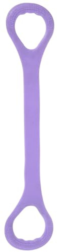 IMUSINICE Banda Elástica para Yoga y Pilates 44cm X 9cm Morada Banda de Estiramiento Fitness para Entrenamiento de Espalda y Hombros de Resistencia para Ejercicios en Casa