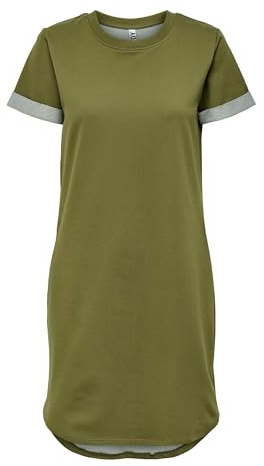 JDY Damen JDYivy Life S/S Dress Jrs Noos L ssiges Kleid, Martini Olive, S EU