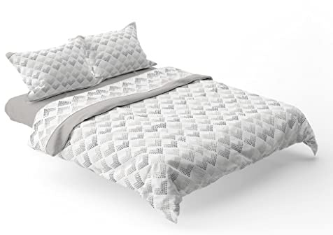 HOME ZEN HOUSEHOLD LINEN Juego de sábanas completo de forro polar, muy cálido, antirrehumatismo, con sábana encimera, sábana bajera y fundas de almohada (matrimonial, 2 plazas, diseño bomerang)