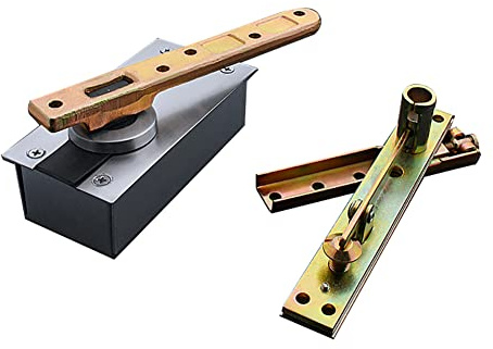 Schwerlast Türscharniere 400 kg belasten Rotationstürscharniere 5'' Rostfreier Stahl Verdeckte Drehgelenkscharniere 360° Tür Pivot-Scharnier für Hotelkarusselltür Lager Tor 1 Set