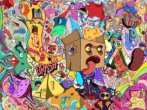 LifeStyleMall Jigsaw puzzles for Adults 1000 pieces - Impossible Puzzle - jigsaw puzzles for adults - Adult Puzzle - Difficult - Jigsaw Puzzle - Challenging Game - Fantasy (Crazy Party)