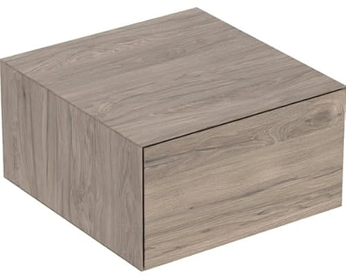 Geberit One Armario Lateral con un cajón, 45x24.5x47cm, 505.078.00; Color: Estructura de Madera de Nogal Americano/melamina