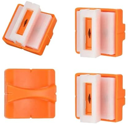 RSYHVG 4 cuchillas de repuesto para cortador de papel, cuchillas de corte de repuesto, cuchillas de corte de papel, herramientas de corte de fotos con diseño de protección de seguridad automática para