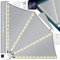 KESSER® Balkonfächer mit LED | klappbar mit Wandhalterung | 140x140cm | Sichtschutz Balkon Windschutz | Balkonsichtschutz | Seitenmarkise | witterungsbeständig | inkl. Montagematerial, Hellgrau