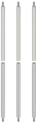 PATIKIL 6 Stück M3 Abstandshalter, M3 60+6mm Distanzhülsen aus Edelstahl mit Gewinde Schrauben Set 3mm ID 5mm OD Metrische männliche weibliche Gewindeadapter für Leiterplatte