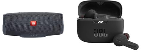 JBL Charge Essential 2 Speaker Bluetooth Portatile, Cassa Altoparlante Wireless Waterproof IPX7 & TUNE 230NC TWS Cuffie In-Ear True Wireless Bluetooth, Auricolari senza Fili IPX4 con Microfono