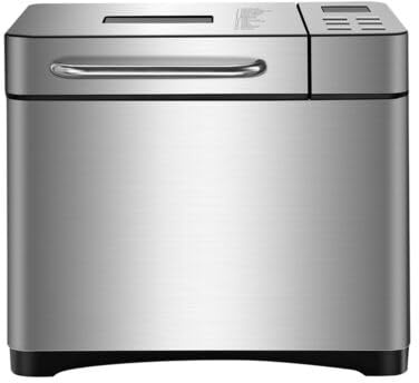 Macchina per il pane da 650 W, 500 g, 1000 g, 19 programmi, in acciaio inox, con timer da 15 H, funzione di ritenzione automatica del calore