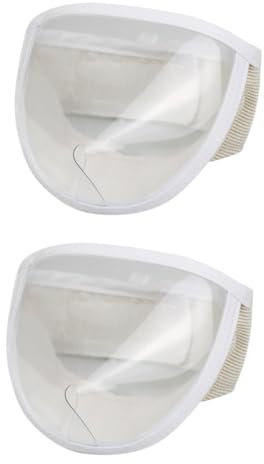 CIYODO 2stücke Cat Transparent Muzzle Für Katzen Atmungsaktive Kopfabdeckung Zur Pflege Und Reinigung Anti- Design Für Stressfreies Baden Und Krallenschneiden Für Kopfgröße