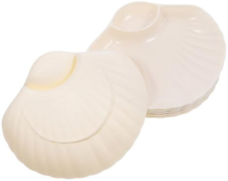 SHOWERORO Plato De Cocina con Compartimento para Mojar para Servir Dumplings y Más