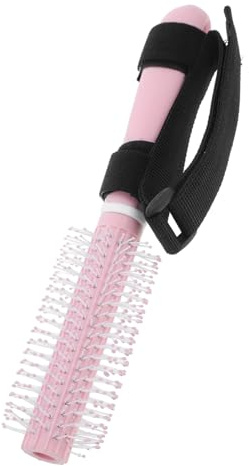PACKOVE Senioren Haarkamm Mit Rollenfunktion Nylon Kunststoff Langer Griff Haarpflegehilfe Für Behinderte Hände Sanft Zur Kopfhaut Alltagshilfe Für Haarstyling