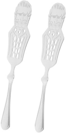 TOPPERFUN 2piezas Cucharas De Ajenjo Inoxidable Utensilios Multifuncionales Para Filtrar Cócteles Preparación De y Elegante Para Bares y