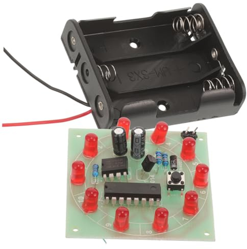 1 Set Materiale per Esperimenti Elettrici Kit Diy Ruota Della Fortuna LED Senza Batteria Educativo per Esperimenti Scolastici e Attività